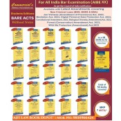 Commercial's Bare Acts for All India Bar Examination (AIBE) 2026 as per Bar Council of India Notification (Set of 26 Books) [Free Delivery]
